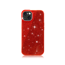 Custodia Glitter iPhone 16 Plus (Rosso)