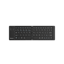 DEVIA Pro1 Tastiera Bluetooth Pieghevole con Touchpad Touch (Nero) 