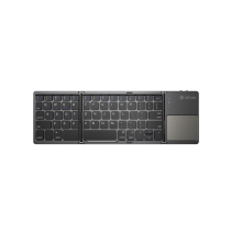 DEVIA Ultra1 Tastiera Bluetooth Pieghevole con Touchpad Touch (Grigio) 