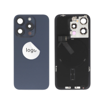 Vetro posteriore Completo Titanio Blu iPhone 15 Pro (Pulled A)