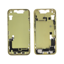 Telaio centrale Giallo iPhone 14 (Con Componenti) (Pulled A)