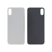Backcover Argento iPhone X (Foro Grande) (Senza Logo)
