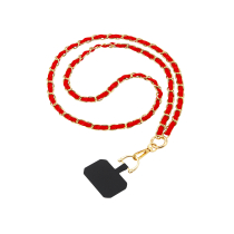FAIRPLAY Tracolla Cuoio Lunga 120cm DALIA (Rosso)