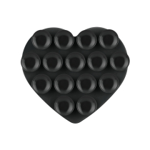 Supporto Ventosa a Cuore (Nero)