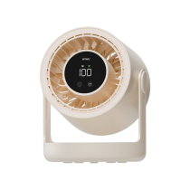 WIWU Hurricane Ventilatore da Scrivania con Luce Ambientale (Bianco)