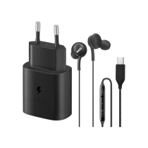 SAMSUNG Pack Caricatore 25W USB-C + FAIRPLAY cuffie USB-C