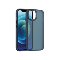 Custodia Satinata Opaca iPhone 16 Pro (Blu Notte)