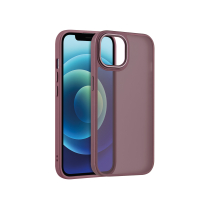 Custodia Satinata Opaca iPhone 16 (Rosso Bordeaux)