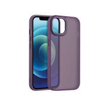 Custodia Satinata Opaca iPhone 15 Pro (Viola Scuro)