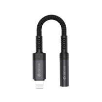 DEVIA Adattatore Lightning a Jack 3.5mm (Nero) (EC090)
