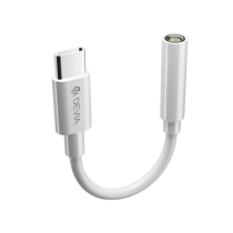 DEVIA Adattatore USB-C Verso Jack 3.5mm (Bianco) (EC608)