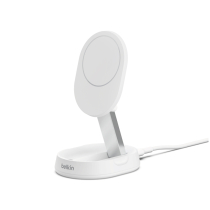 BELKIN Supporto di ricarica magnetica Qi2 pieghevole (15W) (Bianco) (Senza alimentazione)