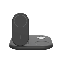 BELKIN Stazione di ricarica wireless 3-in-1 con Qi2 (15W) (Nero)
