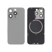 Backcover Titanio Naturale iPhone 15 Pro (Con MagSafe) (Senza Logo)