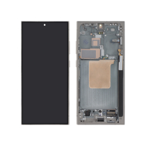 Display Completo Titanio Grigio Galaxy S24 Ultra (S928B) (Con telaio)