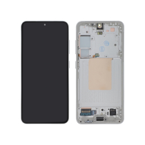 Display Completo Argento Galaxy S24 (S921B) (Con telaio)