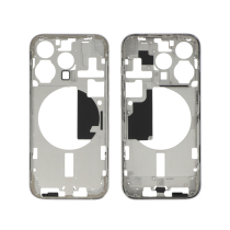 Telaio centrale Titanio Bianco iPhone 15 Pro (Pulled A)