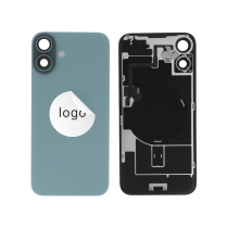 Vetro posteriore Verde acqua iPhone 16 Plus (Con Componenti) (Pulled A)
