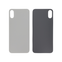 Backcover Argento iPhone XS (Foro Grande) (Senza Logo)