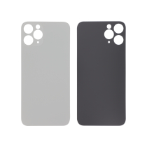 Backcover Argento iPhone 11 Pro (Foro Grande) (Senza Logo)