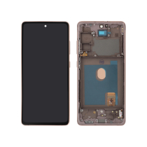 Display Completo Arancione Galaxy S20 FE 4G/5G (G780F/G781B) (Con telaio)