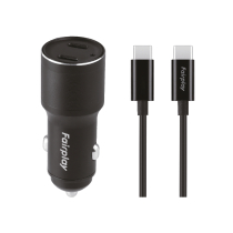 FAIRPLAY Pack Caricabatterie auto (60W) + Cavo USB-C