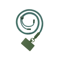 FAIRPLAY Tracolla Cordino 120cm FLORA (Verde scuro/Bianco)