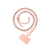 FAIRPLAY Tracolla Cordino 120cm FLORA (Rosa/Marrone)