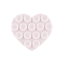Supporto a Ventosa Cuore (Rosa Chiaro)