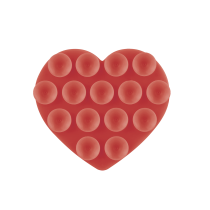 Supporto Ventosa a Cuore (Rosso)