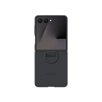 SAMSUNG Custodia in Silicone con Anello Galaxy Z Flip7 FE (Nero)