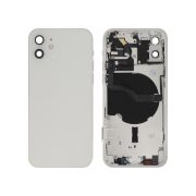 Vetro Posteriore completo Bianco iPhone 12 (Senza Logo)