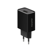 FAIRPLAY Caricabatterie USB-A 12W (Nero) (Bulk)