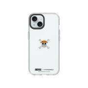 RHINOSHIELD X One Piece Custodia Trasparente iPhone 15 (Luffy Skull)