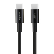 FAIRPLAY Cavo 60W da USB-C a USB-C da 1 m (Nero)